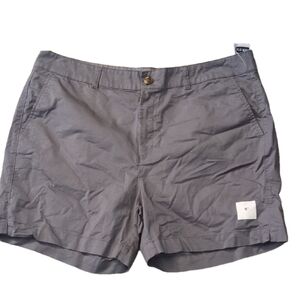 Old Navy Gray Everyday High Rose Chino Shorts Size 16